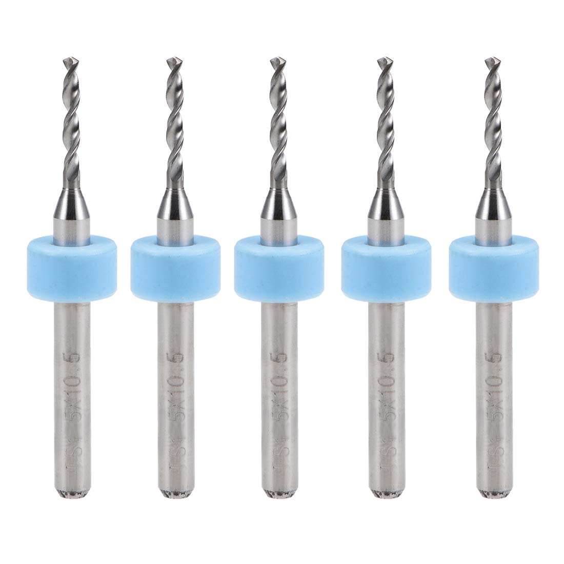sourcing map PCB Drill Bits 1.5mm Tungsten Carbide Rotary Tool Jewelry CNC Engraving Print Circuit Board Micro Drill Bits 1/8 Inch Shank 5 Pcs