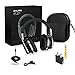 Dylan Active Noise Cancelling Wireless Headphone Bluetooth 4.0 with Mic Hi-Fi Stereo Over-Ear Design Travel Case Included -Black