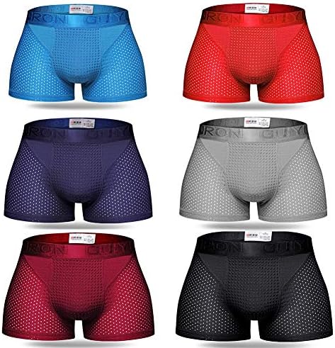 QZY Men's Boxer Magnetic Briefs Underwear,Antimicrobial Health Therapy Stretch Boxers Shorts - 6 Colors