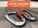 #1 Serac Ultra Strength Locking Carabiners x2 (one Pair), Ultra Durable & Strong Perfect for Serac Classic Single or Sequoia Double hammocks - Made from Ultralight Aircraft Grade Aluminum – Orange