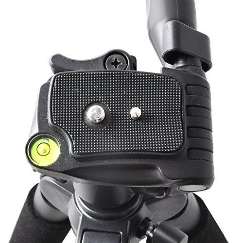 57-Inch Professional Camera Tripod - Lightweight 3-Way Pan Head For Canon Camcorders