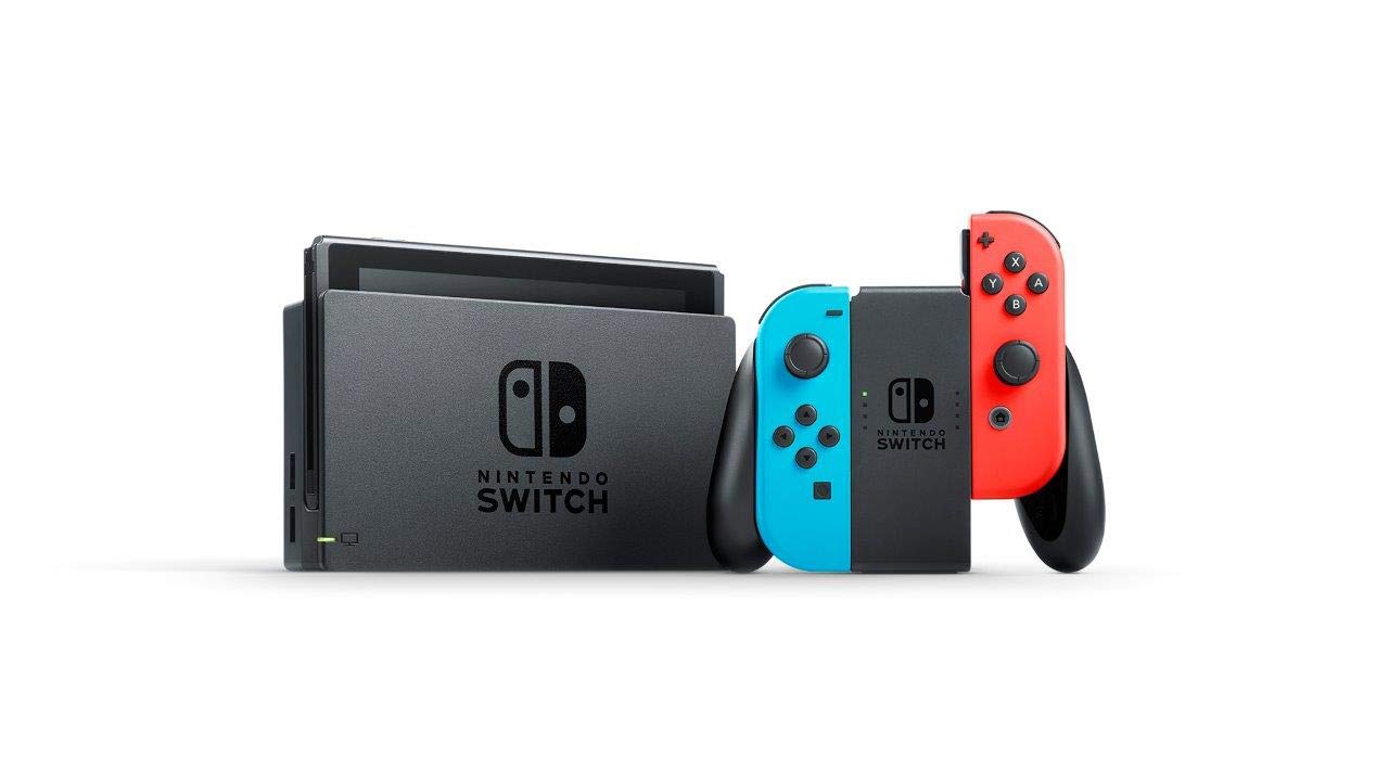 nintendo switch neon with mario kart 8 deluxe