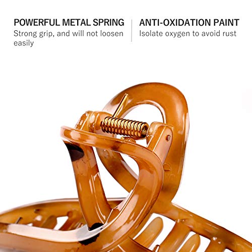 Hair Claw Clips for Women and Girls, Including 4 Styles Of Hair Clips, Large Hair Clips Can Hold All Hair Types, Suitable For Straight Hair And Curly Hair