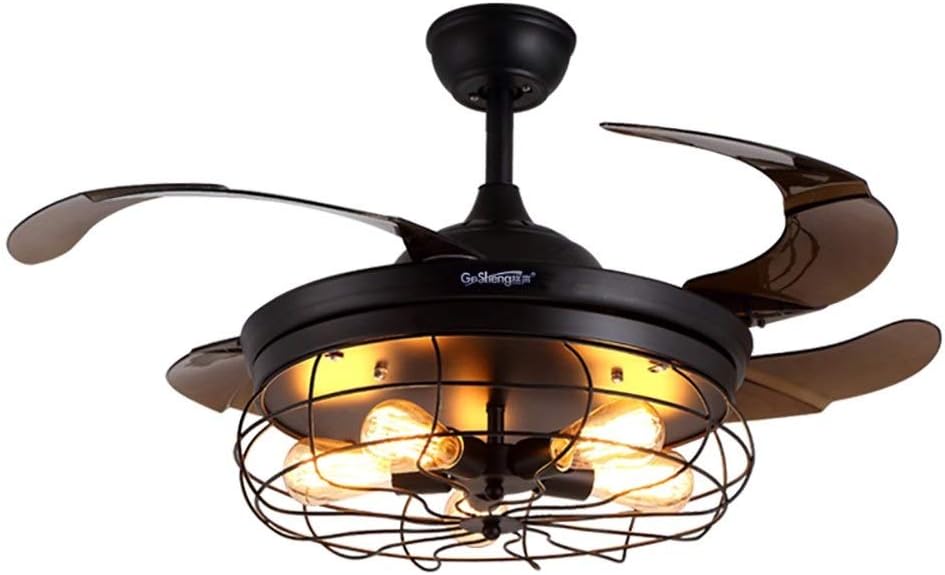 Ysj Ltd 42 Inch Edison Light Bulb Village Folding Ceiling Fans