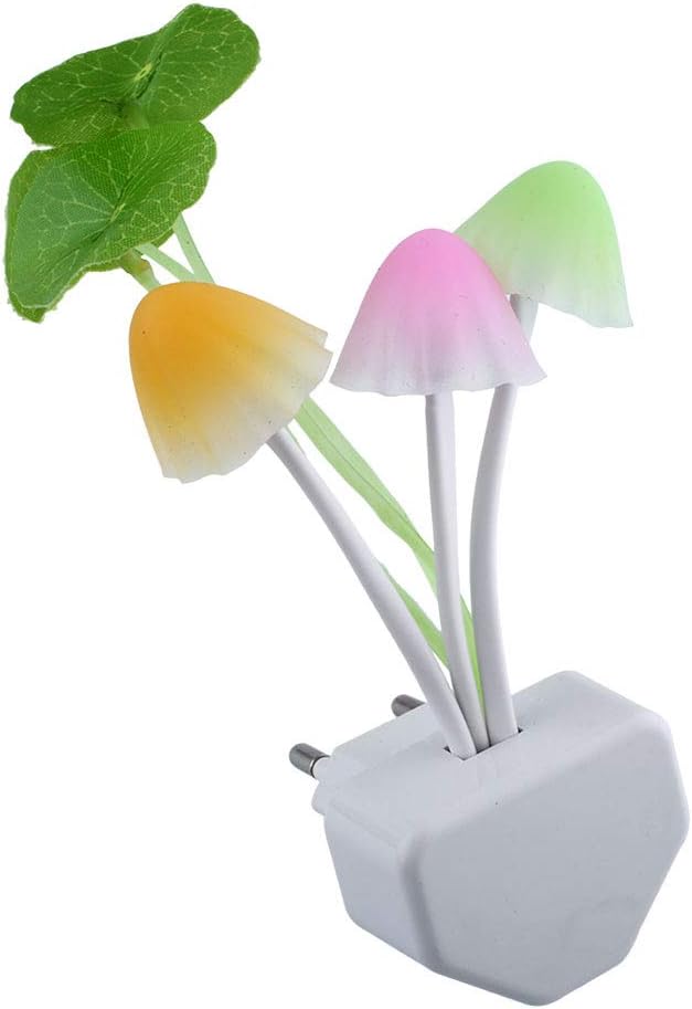 Mushroom Night Light Wall Lamps Sensor Led Night Light Color Changing Plug-in LED Mushroom Dream Bed Lamp