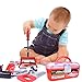 Kids Tool Set, Pretend Play Tool Toys Set for Toddlers and Boys, Including a Bench, a Electric Drill and a Sturdy Case, 36 pcs