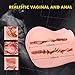 Male Masturbator with Virgin Pussy Ass for Sexual Pleasure, Realistic Male Stroker Lifelike Realistic Sex Doll Adult Sex Toy for Male Masturbation 5lb
