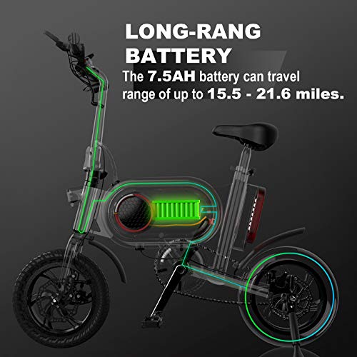 Hiboy P10 Folding Electric Bike for Adults, Power Assist, 36V Lithium