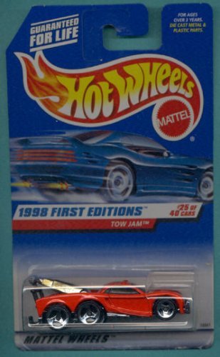 Mattel Hot Wheels 1998 First Editions 1:64 Scale Red Tow Jam Die Cast Car #025