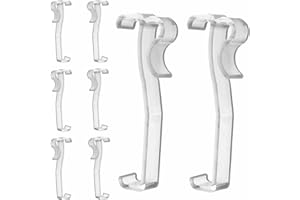 Valance Clips 10pcs 3'' Hidden Clip Clear Plastic for Horizontal Valance Retainer Holder