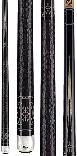 2015 Viking Cue A611 White &amp; Ebony Pool Stick Quick Release Joint Billiards (18 - 21 Ounces in Weight)