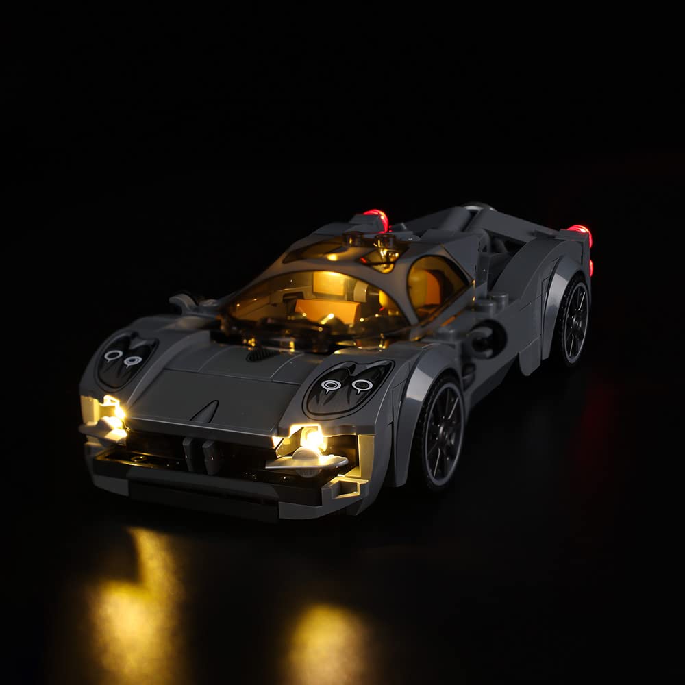 Kyglaring LED Lighting Kit Compatible with Lego Speed Champions Pagani Utopia Race 76915 Building Blocks, Lighting Accessories for Lego 76915 Model Set (Not Include Models) — image 1