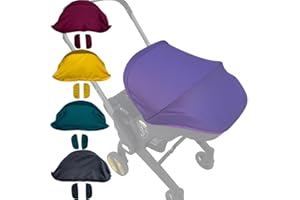 Feliliber Stroller Replacement Accessories Canopy, Colorful Sun Shade Compatible with Doona Car Seat & Strollers (Purple)