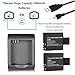 TEKCAM Rechargeable Battery for Waterproof Action Camera (2 x 1050mAh Battery+Charger)
