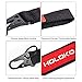 Nylon Keychain Car Key Chain - 2 Pack HOLOKO Wrist Keychain Quick Release Buckle with Metal Keyrings Backpack Key Clips Holder for Men and Women