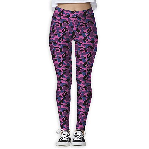 Womens Yoga Pants Bape Shark Pink Stretch Leggings Thin Capris