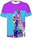 Fnite T-Shirts | Compression Tshirts | 3D Print Funny Tshirts (Llama XS)