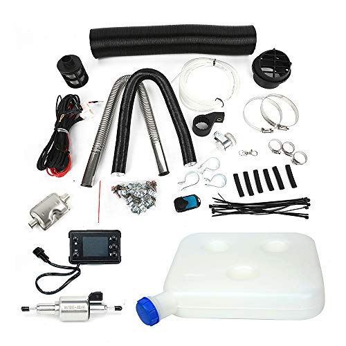 Triclicks 8KW Diesel Air Heater 12V Diesel Parking Heater Set With 10L Tank Remote Control LCD Display, Fast Heating Diesel Heater For Truck Boat Bus Car Trailer Motorhomes Vehicle (Style 1) - Thumbnail 3