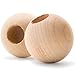 Wood Dowel Caps 1-1/2 inch Diameter with 1/2 inch Hole, 6 Unfinished Dowel Rod Caps for 1/2 inch Dowel Rods, for Crafts and DIYers, by Woodpeckers