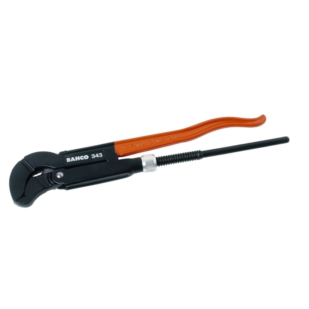 Bahco 344 "Swedish Model" Combination Pipe Wrench, Black/Orange, 530 mm