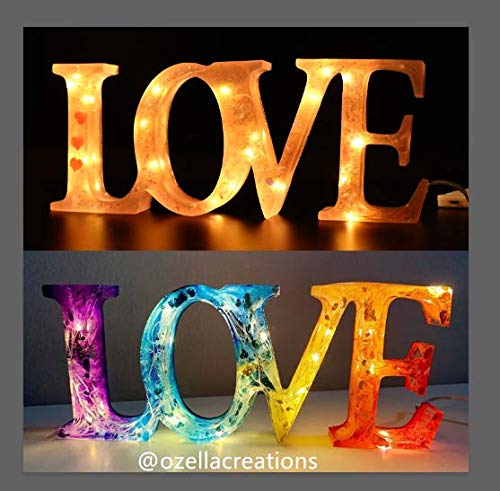 LET'S RESIN Led Fairy Lights, 5 Pcs Waterproof Copper Wire Lights for Resin Craft, Warm Fairy String Lights Battery Operated Perfect to Sparkle Your DIY Resin Project