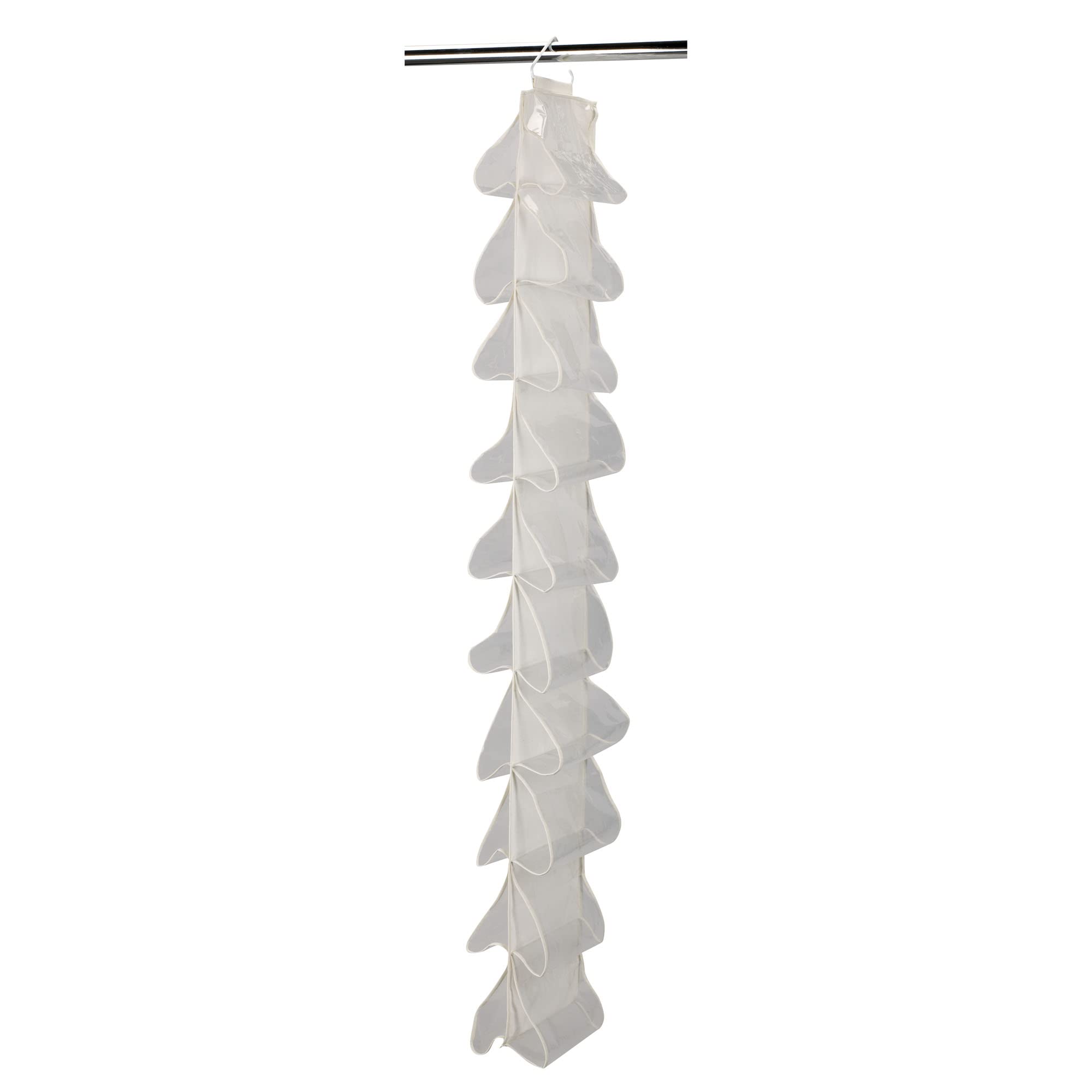 Photo 1 of Household Essentials 311390 Hanging Shoe Storage Organizer for Closets -20 pocket - Natural Canvas