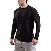 Ekkovision Long Sleeve Blank Fitted T Shirt Black 4XL