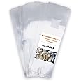 60 Pack Mushroom Grow Bags with Breathable 0.2 Micron Filter, Large Extra Thick 3 Mil Autoclavable Mushroom Spawn Bags
