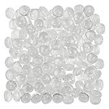Clear Glass Gems 1 Lbs. - FILLS 1 1/4 Cups Vol. - Non-Toxic Lead Free Vase Filler, Table Scatter, Aquarium Filler - Beautiful, Smooth, Fun, Vibrant Colors by Artisan Supply