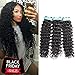 Aatifa Lace Rosa 9A Brazilian Virgin Hair Deep Wave 3 Bundles 100% Unprocessed Natural Color Can Be Dyed and Bleached, (24/26/28 Inch)