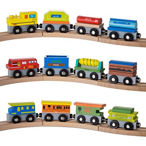 1 kidzzy+wooden+railway+trains+magnetic