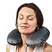Zen-Cradle Hooded Memory Foam Travel Pillow Set w/ 3D Contour Face Mask Provides Optimal Head & Neck Support, Blocks Out Light So Your Airplane Ride Transforms into a Relaxing Oasis