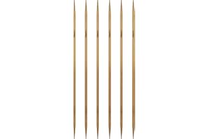 SIXQJZML 6Pcs 3.5mm Wooden Double Pointed Knitting Needles US Size 4 for DIY Yarn Craft Set,Socks,Sweater, Nice Gift for Women Adults Kids Children Beginners