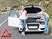 Emergency Warning Triangle by mAuto™, Foldable Reflective Safety Warning Sign, Roadside Hazard Triangle Symbol Warning Sign w/Secure Base, Early Warning Road Safety Triangle 3 Pack