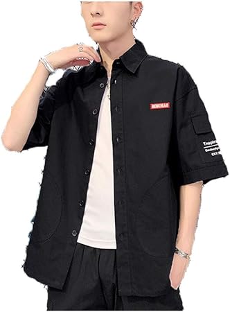 camisas con botones hasta la mitad hombre