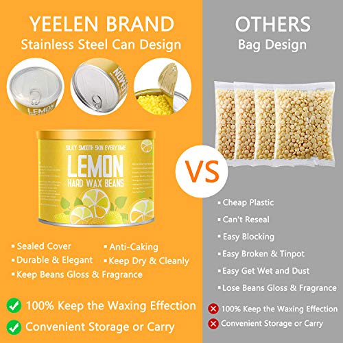 image for 【Lemon Essential Oil】Yeelen Wax Warmer Hair Removal Waxing Kit wit