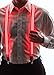 Neon Nightlife Men's Light Up LED Stripe Suspenders, One Size, Red