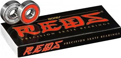 Bones Reds Bearings Pack of 8 Abec 5 High Quality Skate Bearings