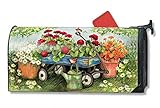 Geraniums by the Dozen LARGE Magnetic Mailbox Cover