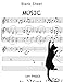 Blank Sheet Music Notebook with cat: Wide Staff Manuscript Paper Notebook: 6 Large Staves Per Page ( by 