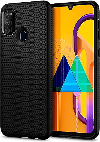 Spigen Liquid Air Back Cover Case Designed for Samsung Galaxy M21 / M30S - Matte Black