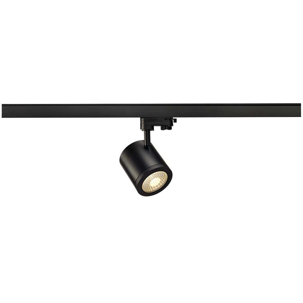 SLV 3-Phase System spot Enola_C / LED 3-Phase Spotlight, spot, Ceiling Spotlight, Ceiling Light, Track System, Indoor Lighting / 3000K 12W 900lm Black 55 Degrees