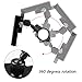 Metal bike phone mount, Doonny Bicycle Handlebar & Motorcycle holder cradle clamp with 360 degree rotation, Universal phone holder upto 4.13