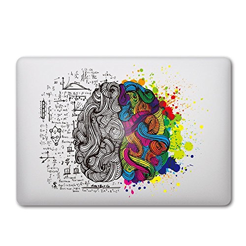 CAROKI New Art Removable Vinyl Decal Sticker Skin for Apple Macbook (Brain 1)