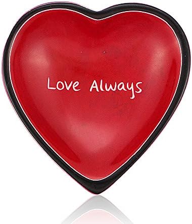 Love Always: Hand Made Heart Shaped Kenyan Soapstone Decorative Dish