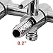 Uxcell Aquarium Fish Tank 5-Way Air Pump Control Valve Manifold Taps Silver Tone