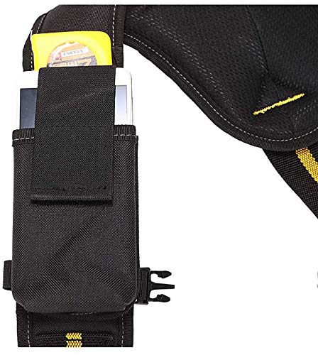 TUYU Werkzeuggürtel mit Hosenträgern, Gepolsterte Arbeitshosenträger aus Polyester und Nylon für Elektriker, Tischler, Gärtner – Bild 6