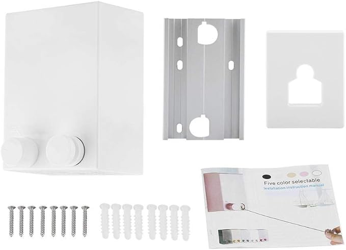 Zerodis Wäscheleine aus Edelstahl, Wandmontage, einziehbar, für