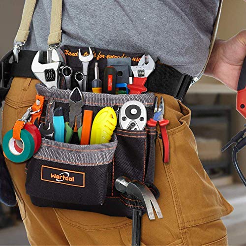 Werkzeuggürtel Werkzeugtasche Werkzeugbeutel Gürteltasche für Werkzeugen Robustem Nylon Magnetisches Armband… – Bild 7