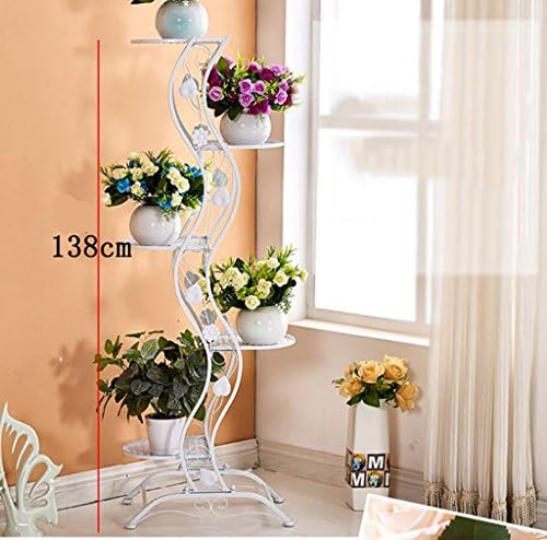 Flower pot finishing rack. European-style Simple Balcony Iron Floor-style Flower Rack / Multi-layer Indoor And Outdoor Metal Plant Display Stand Vertical Flower Rack Plants potted rack ( Color : A )